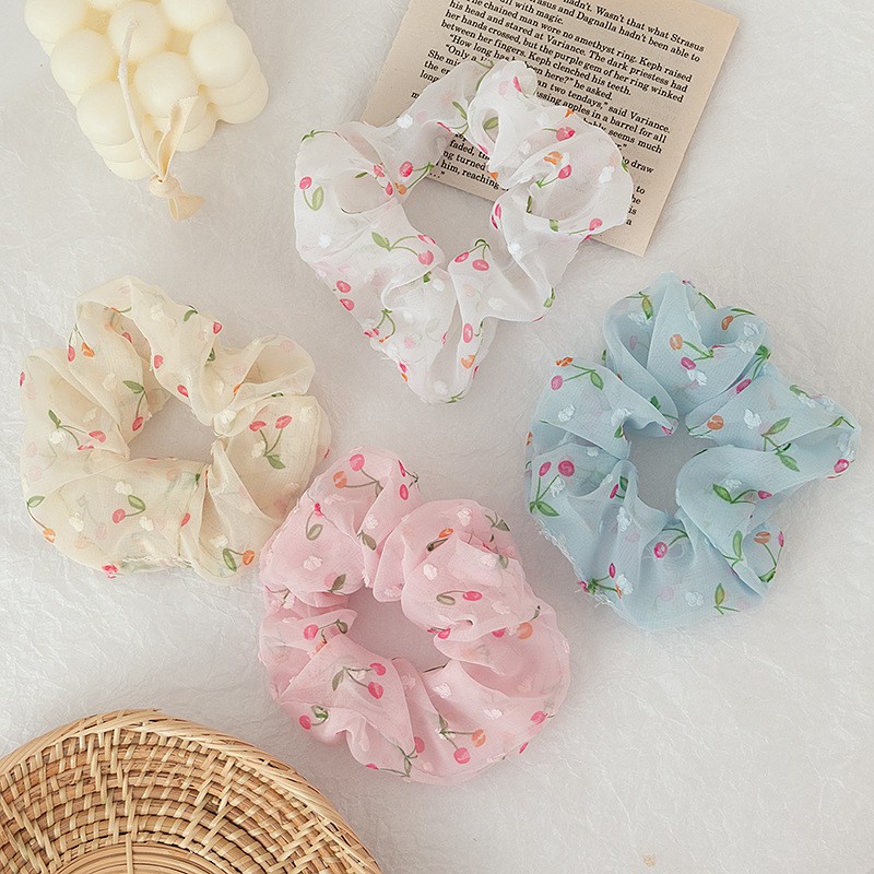 Dây tóc Scrunchies hoa cúc xinh phụ kiện tóc ưa chuộng 2020 - Dây cột tóc DT14