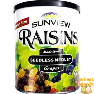 Nho khô thập cẩm sunview raisins mỹ - 425g - hàng chuẩn