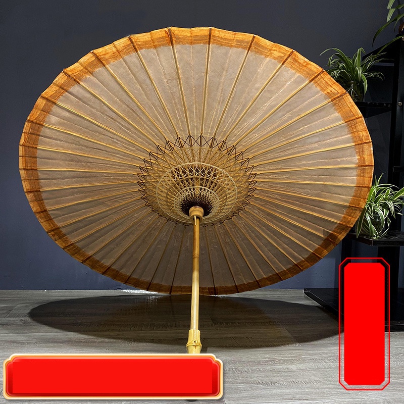 Ô dù màu Nâu che nắng mưa phong cách cổ trang xinh xắn cosplay độc đáo