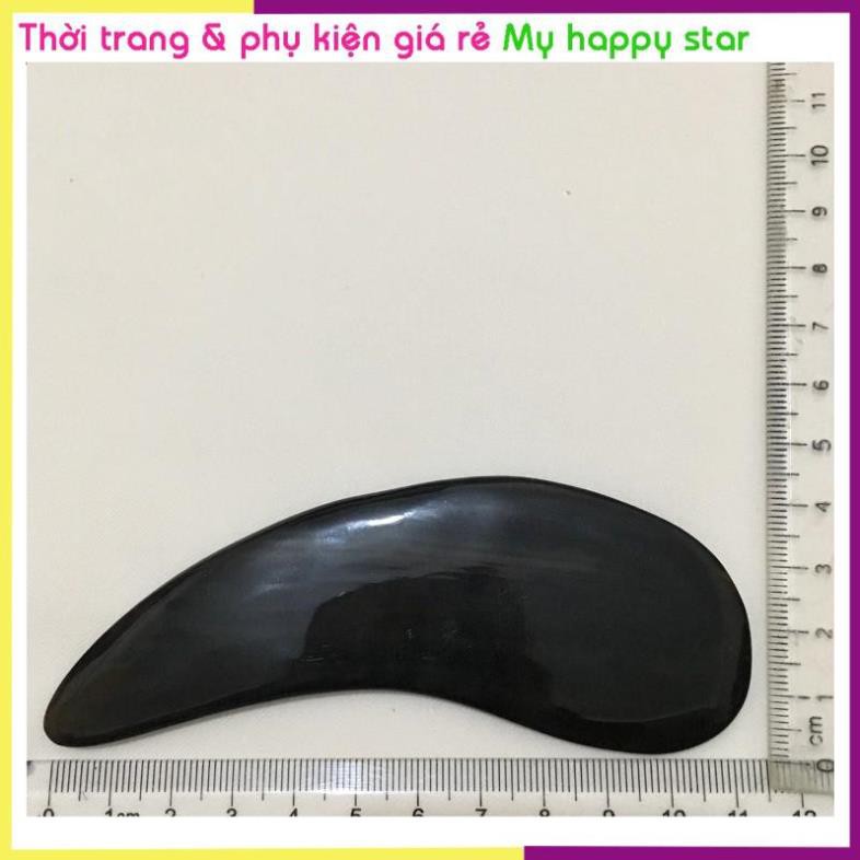 Cây đánh cảm, cạo gió sừng trâu tự nhiên CCG08 Chuối đen Dài 12x4cm