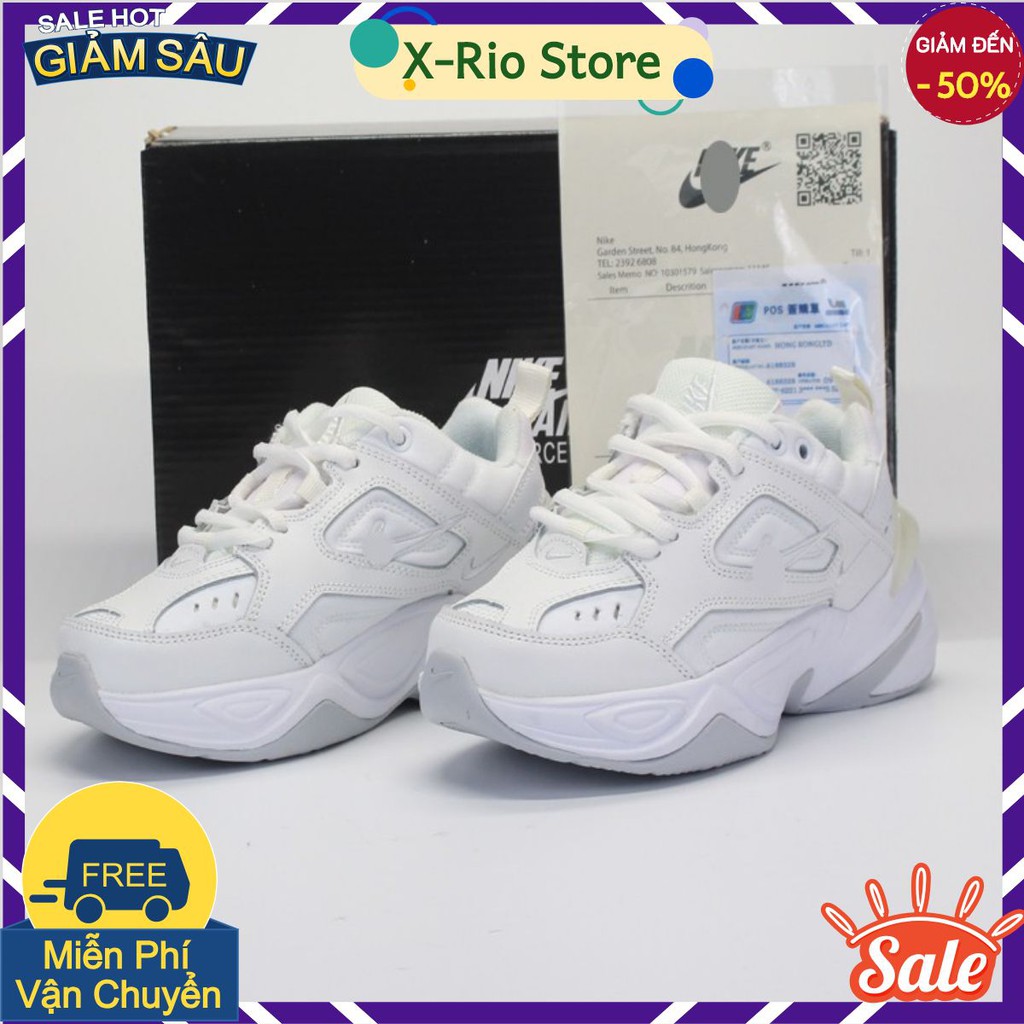 Giày thể thao sneaker NK M2k trắng cam full box 1.1. ny. X-Rio Store