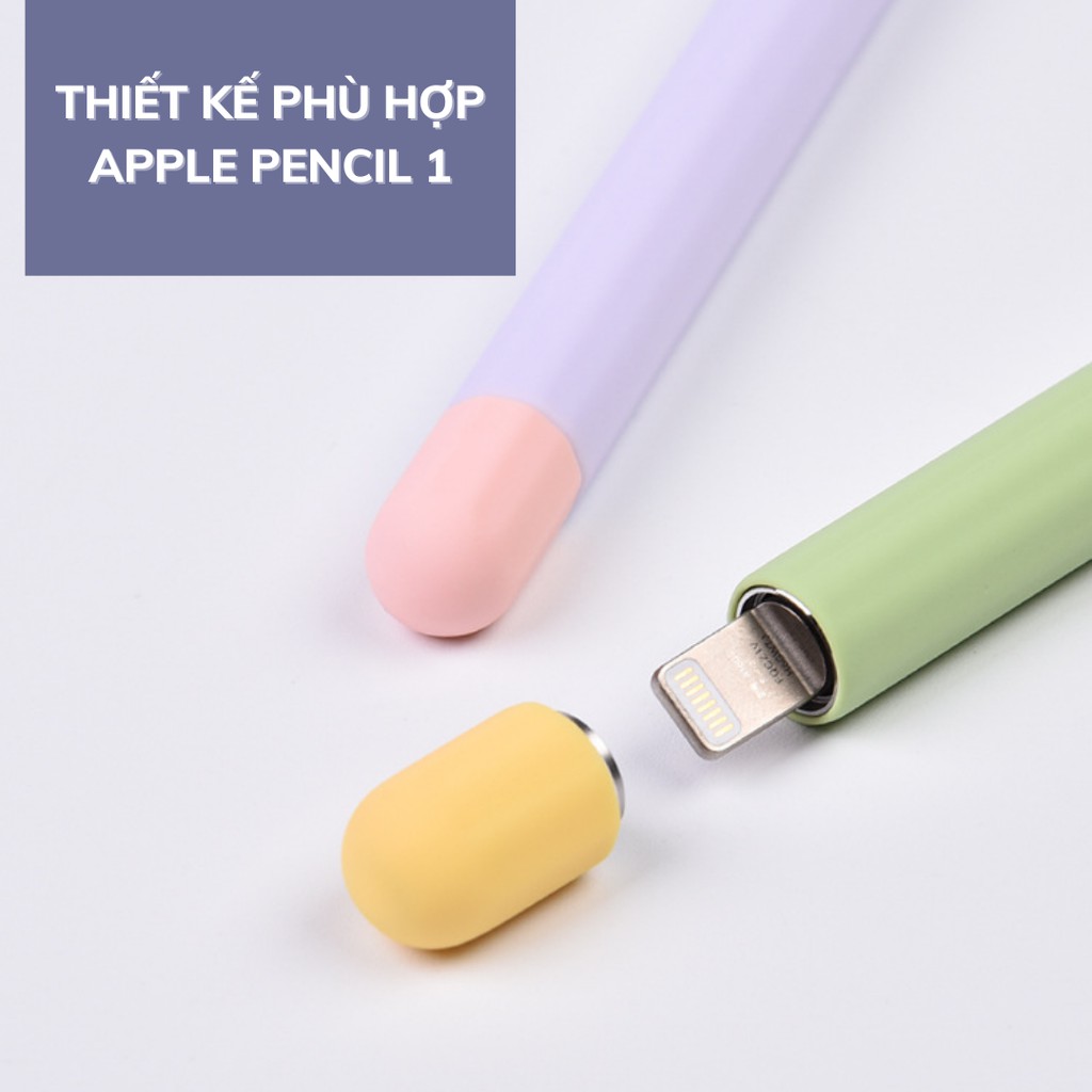 [Mỏng 0.3mm] Ốp AstroMazing dành cho Apple Pencil 1 và 2 hình trái cây bằng silicone tặng bọc bảo vệ ngòi, đầu bút