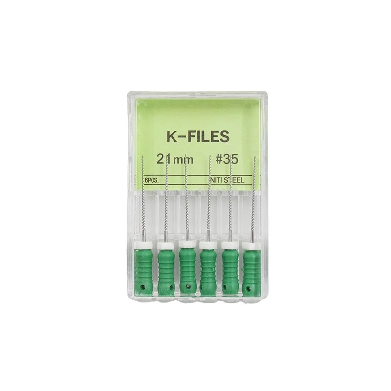 Hộp 6 dụng cụ Niti F-File chỉnh nội nha 21/25mm tùy chọn