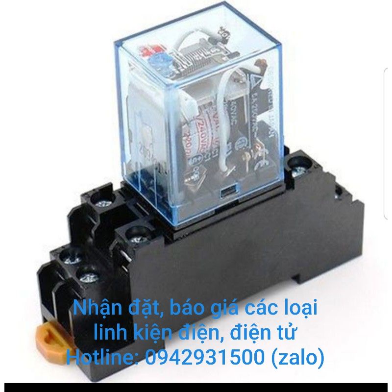Role 8 chân to kèm đế 220V