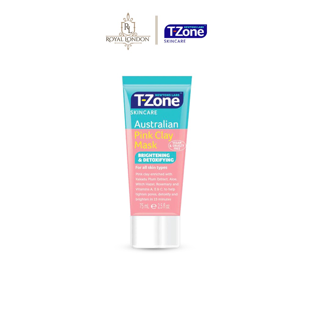 Mặt Nạ Đất Sét Se Khít Lỗ Chân Lông Pink Clay Mask T-Zone 75ml