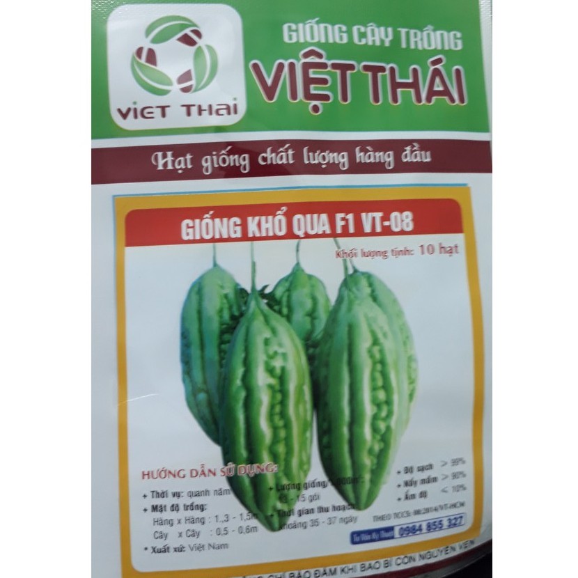 [Seeds] Hạt giống Khổ qua F1 (mướp đắng), đóng gói 10 hạt