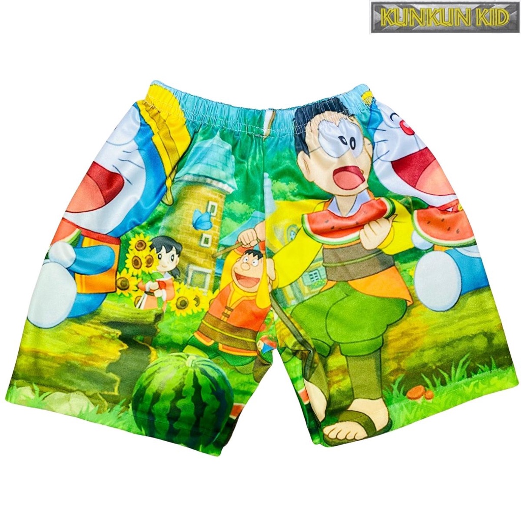 Đồ bộ bé trai chất Thun lạnh in hình Doraemon size đại cho trẻ từ 10-40kg Kunkun Kid BL138