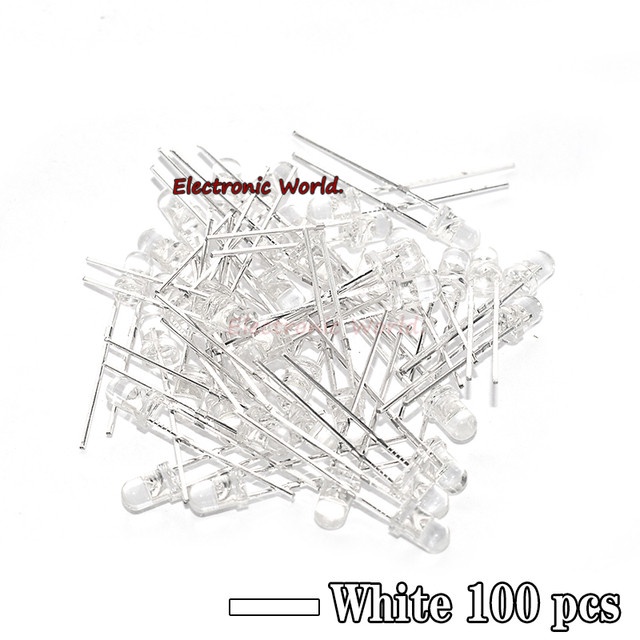 Set 100 Đèn Đi Ốt 3MM Nhiều Màu 3MM Chuyên Dụng