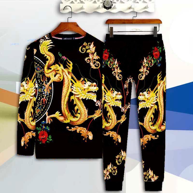 Bộ Quần Áo Dài Tay Thiết Kế Mới Thời Trang Mùa Xuân Thu Dành Cho Nam