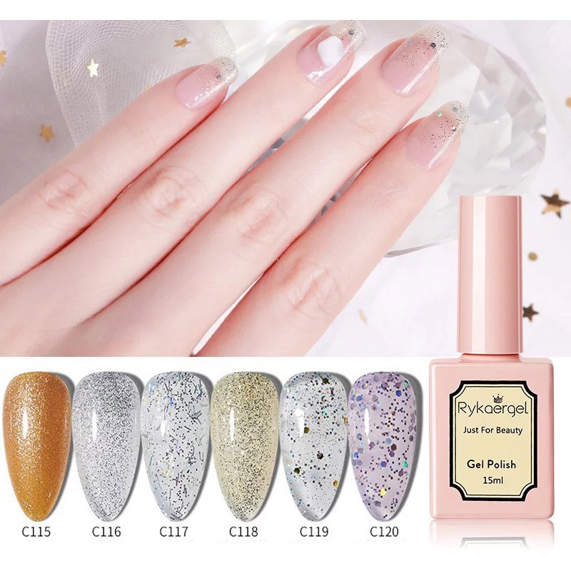 [101 đến 120] Sơn gel Rykaergel chai15ml mà nail chăm sóc móng làm nail shop HNnail