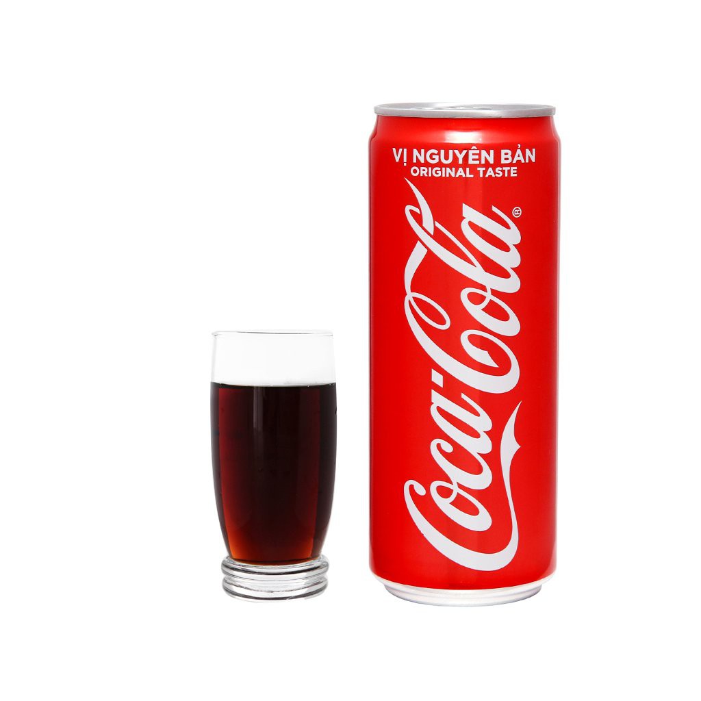 Thùng 24 Lon Nước Ngọt Có Gas Coca Cola Soft Drink Lon 330ml Date Luôn Mới