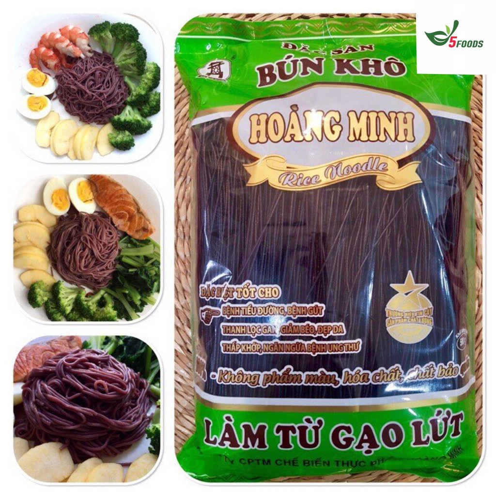 Bún gạo lứt đỏ, Phở gạo lứt đỏ Hoàng Minh Thực dưỡng EATCLEAN tốt cho sức khỏe