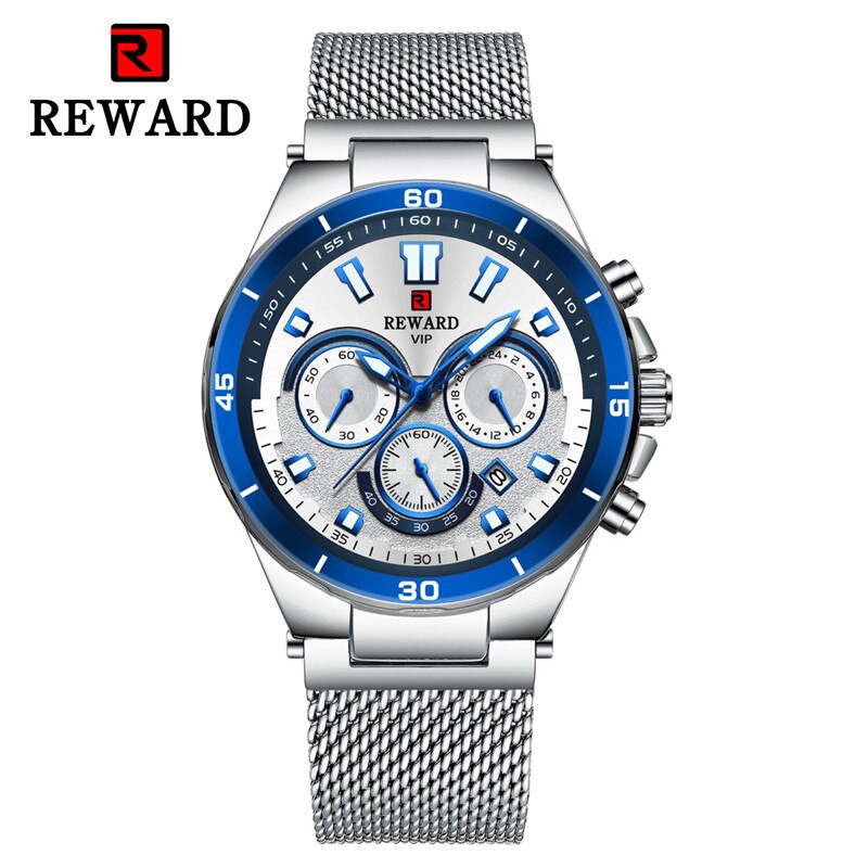 Đồng Hồ Nam Reward KT82003 SLIVER Chính Hãng 2022 NEW Bảo Hành 12 Tháng Top Brand Luxury II Made in HongKong | BigBuy360 - bigbuy360.vn