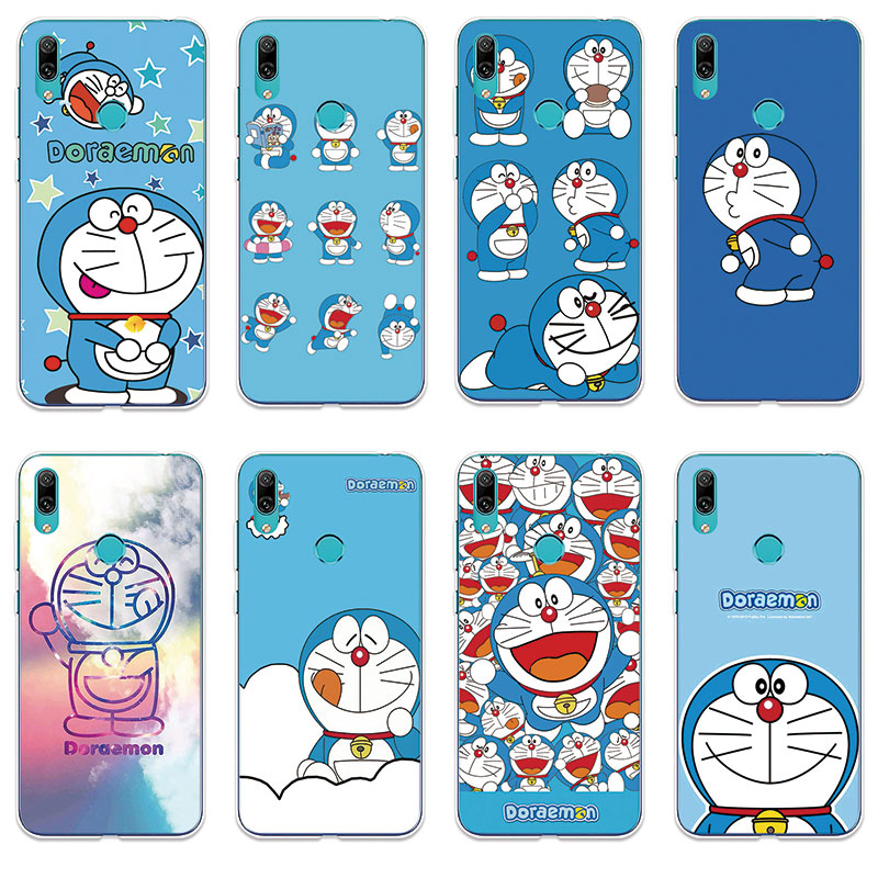 Ốp lưng TPU mềm Huawei Y7 Prime 2017 Pro 2018 2019 Doraemon hoa văn