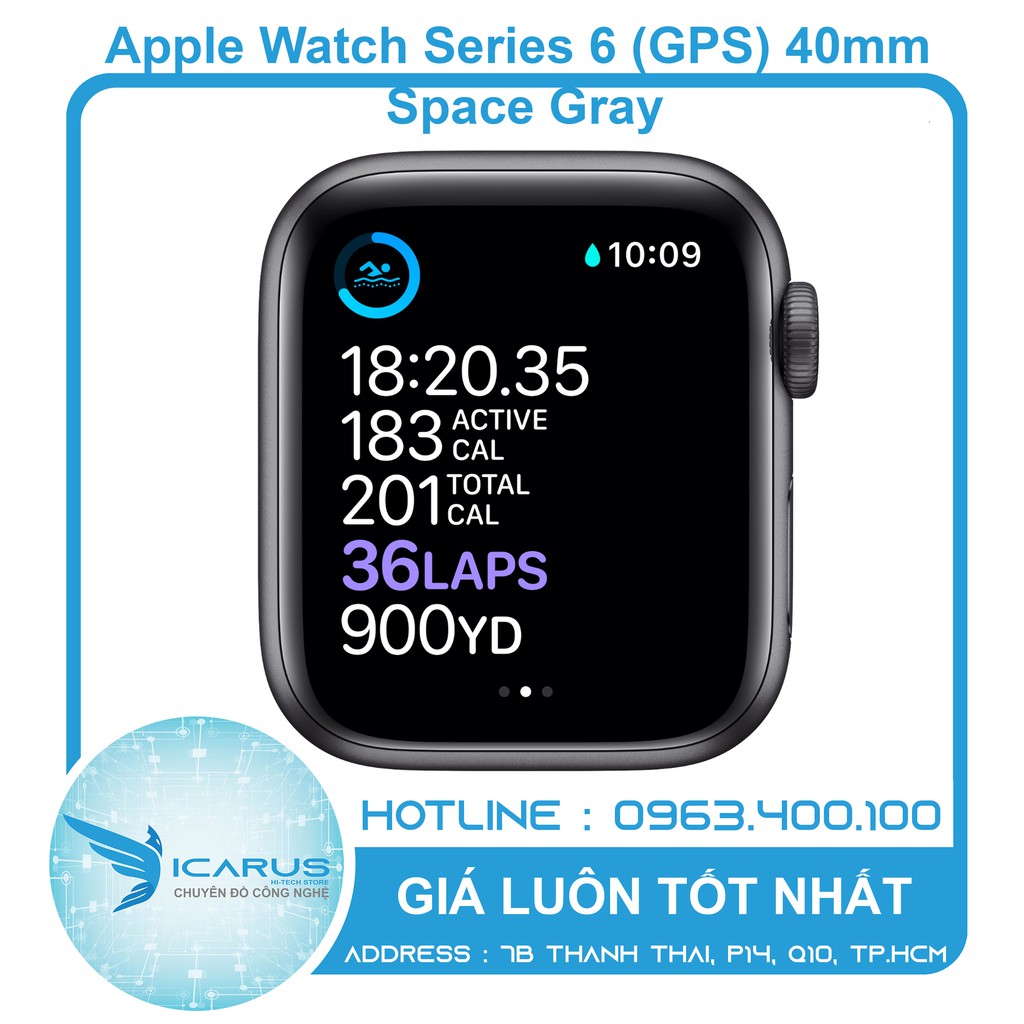 Đồng hồ Apple watch series 6 GPS 40mm chính hãng Apple mới 100% chưa kích hoạt