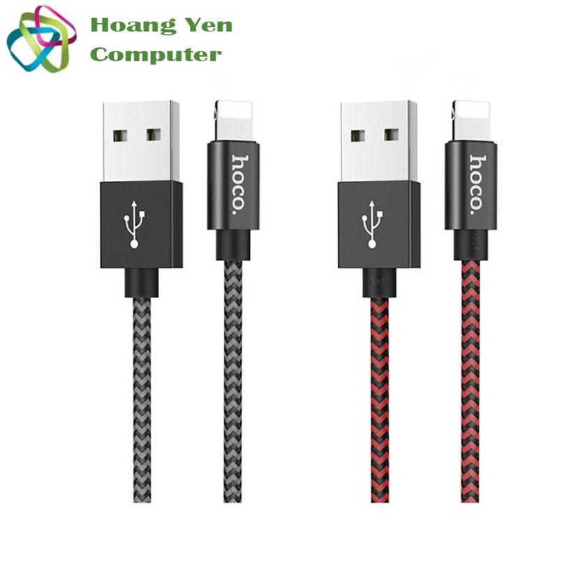 Cáp Sạc Nhanh Lightning Hoco X14 MAX Cho IPhone IPad Dây Dù 1M Chống Đứt - BH 3 tháng 1 đổi 1 (MÀU SẮC NGẪU NHIÊN)