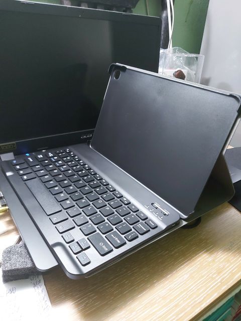 Bao Da Kèm Bàn Phím Không Dây Cho Samsung Galaxy Tab S6 Lite 10.4 inch  2020