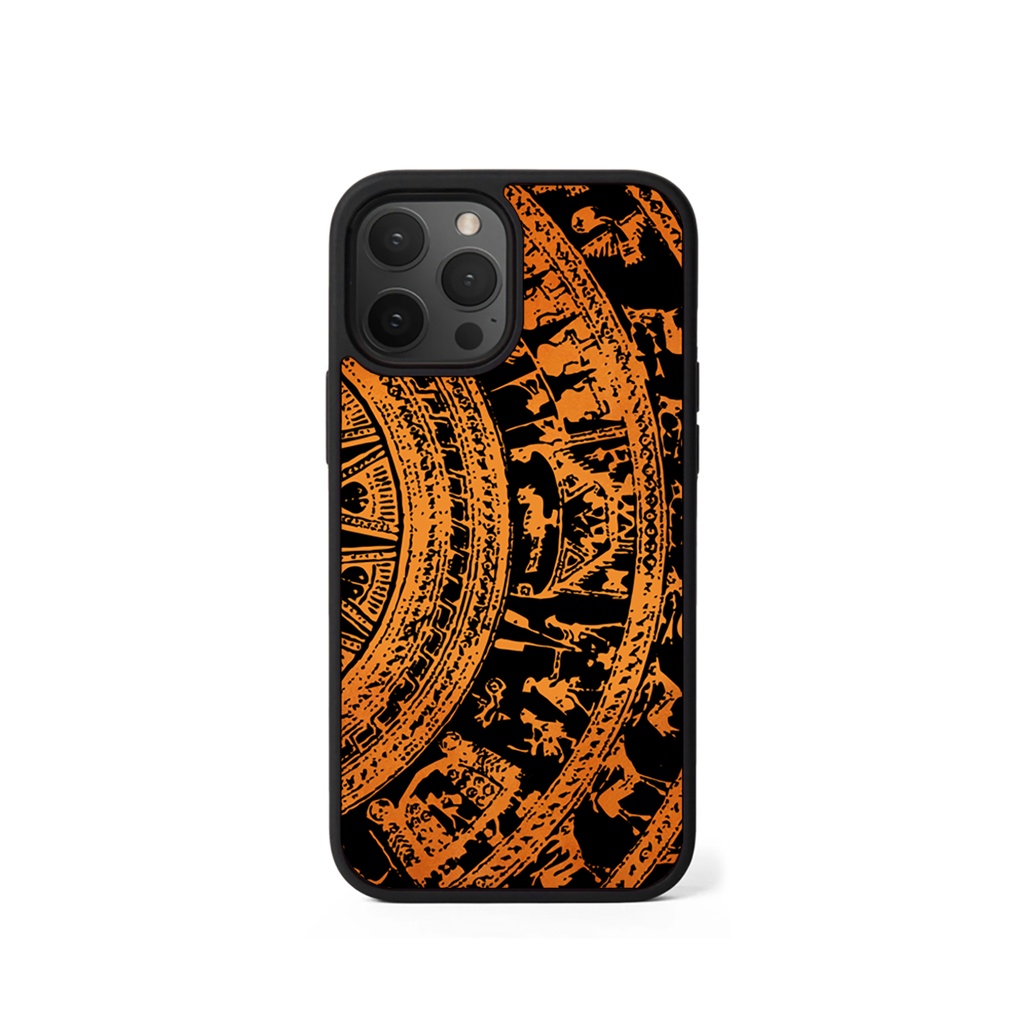 Ốp da Đỏ Case - mẫu Trống Đồng - Ốp iphone/samsung - Docase.vn