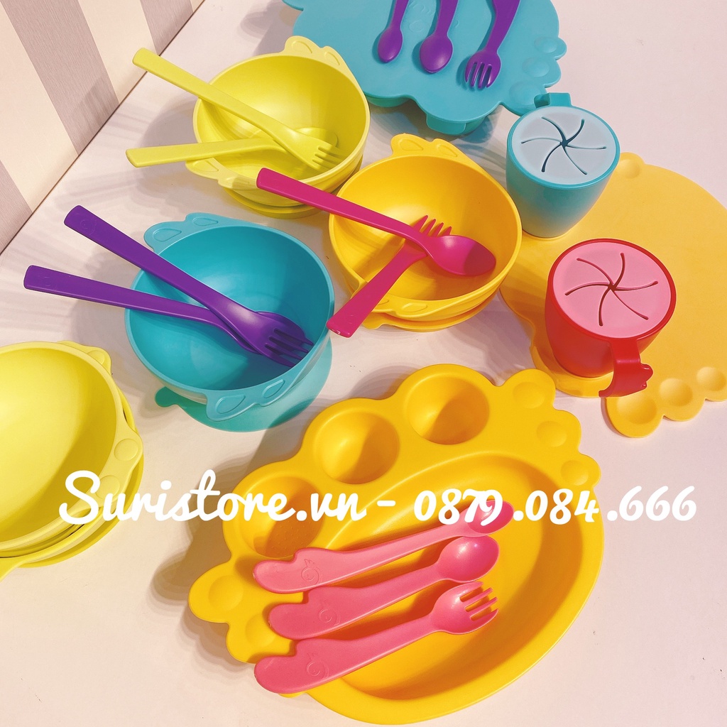 Set khay ăn dặm thiên thần 10 chi tiết UINLUI