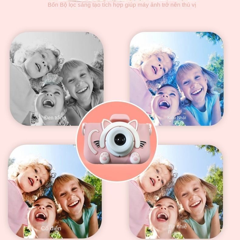 Máy Ảnh Kỹ Thuật Số Mini Độ Chính Xác Cao Dùng Làm Quà Tặng Sinh Nhật Cho Bé
