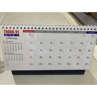 Lịch để bàn 2021 chữ A Phong Thủy