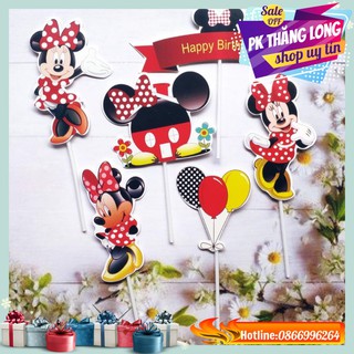 Set cắm chuột Mickey Trang trí bánh kem - Trang trí bánh sinh nhật