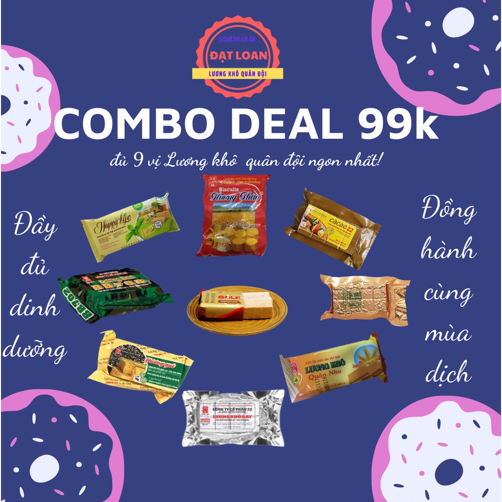 Lương khô, lương khô quân đội, lương khô bay, lương khô ăn kiêng, bánh quy quân đội, đủ 9 vị ăn thử