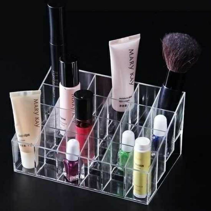 Khay Đựng Son 24 Ô  FreeShip   Khay Mĩ Phẩm Đồ Trang Điểm