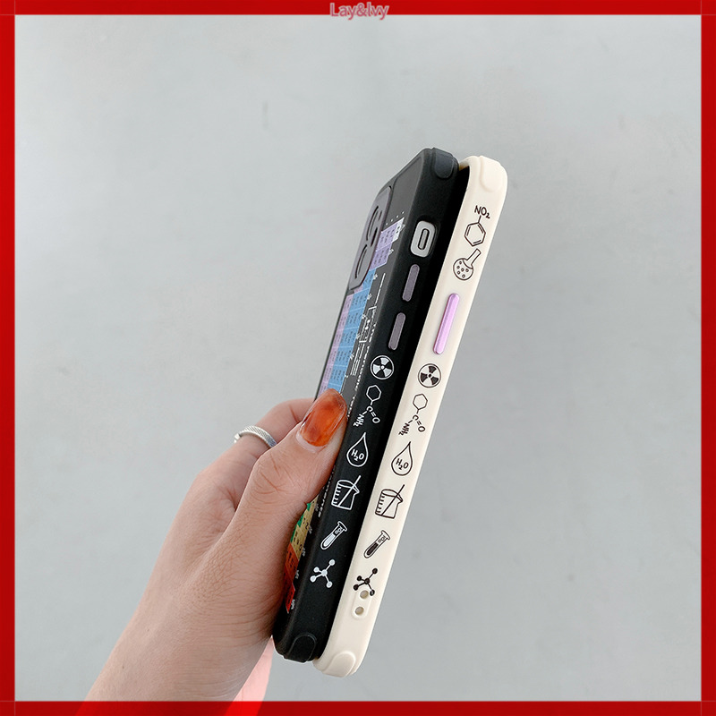 Ốp điện thoại silicon IMD hình bảng tuần hoàn hóa học thích hợp cho iPhone 7Plus/8Plus XS XSmax XR 11/12/13 Pro Max