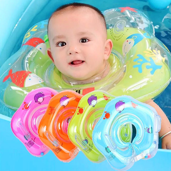 Phao đỡ cổ cho bé dưới 2 tuổi chất nhựa PVC 2 lớp mềm mại dày dặn thiết kế chống lật an toàn cho bé yêu BBShine – PB002