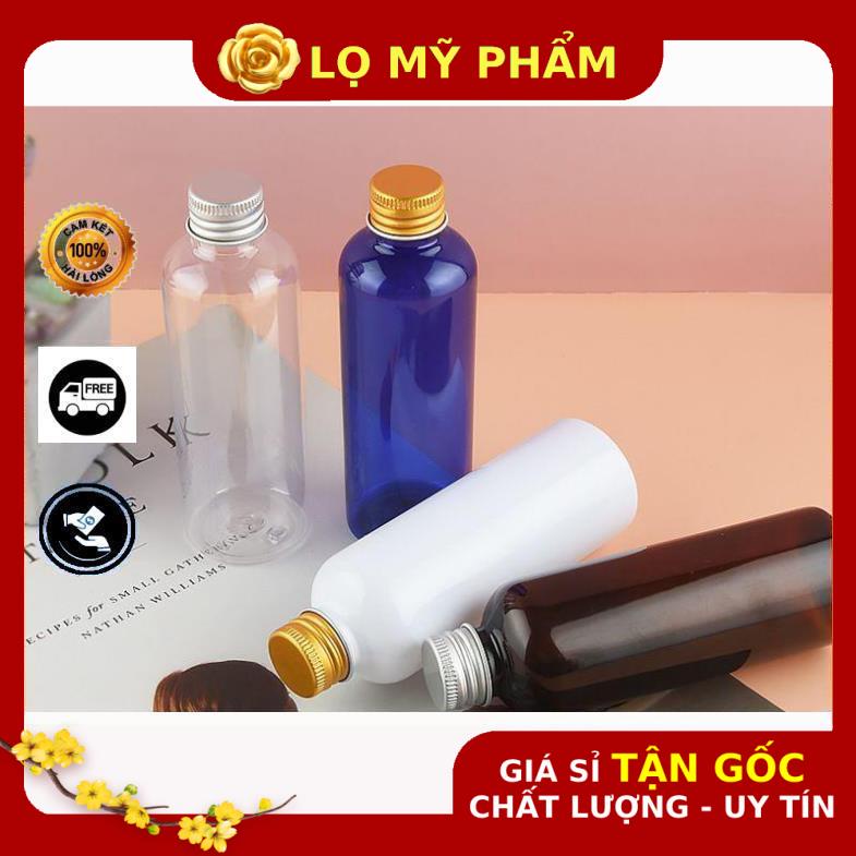 Chai Chiết Mĩ Phẩm ❤ GIÁ TỐT NHẤT ❤ Chai nhựa pet nắp vặn nhôm 20ml,30ml,50ml,100ml chiết mỹ phẩm , phụ kiện du lịch