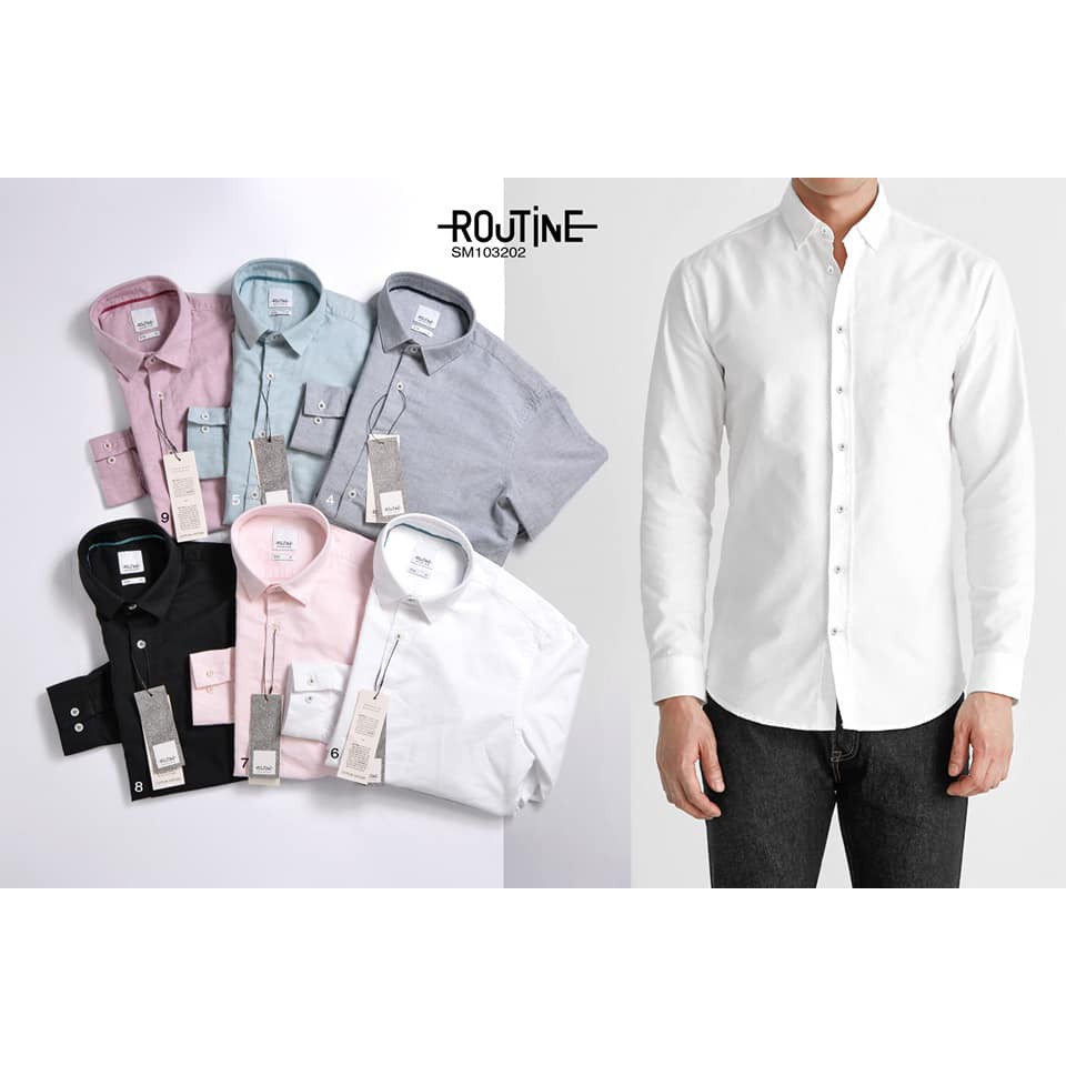 { Routine OXFORD SHIRT } Mẫu áo sơmi đẹp dành cho quý ông | B inbox để tư vấn size trước khi đặt hàng nhé !