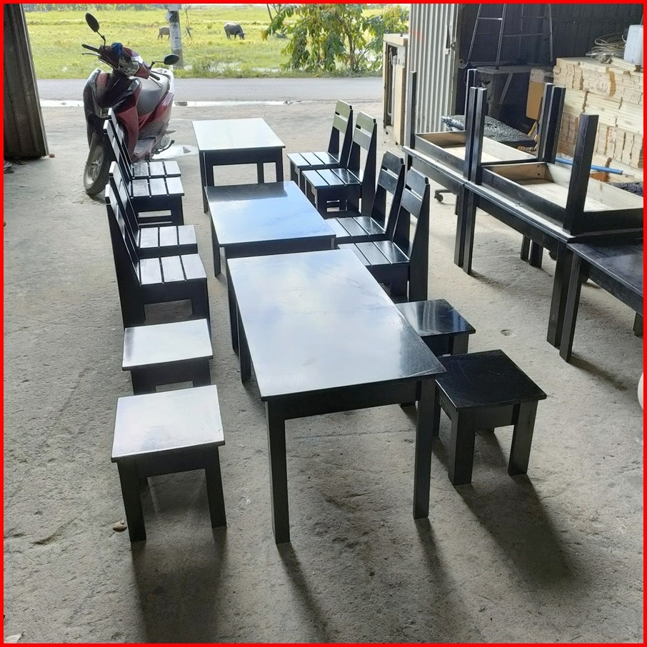 Bàn ghế gỗ cafe