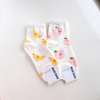 Tất Hàn cao cổ hoạ tiết quả chuối , quả đào Hoi Hoi Project