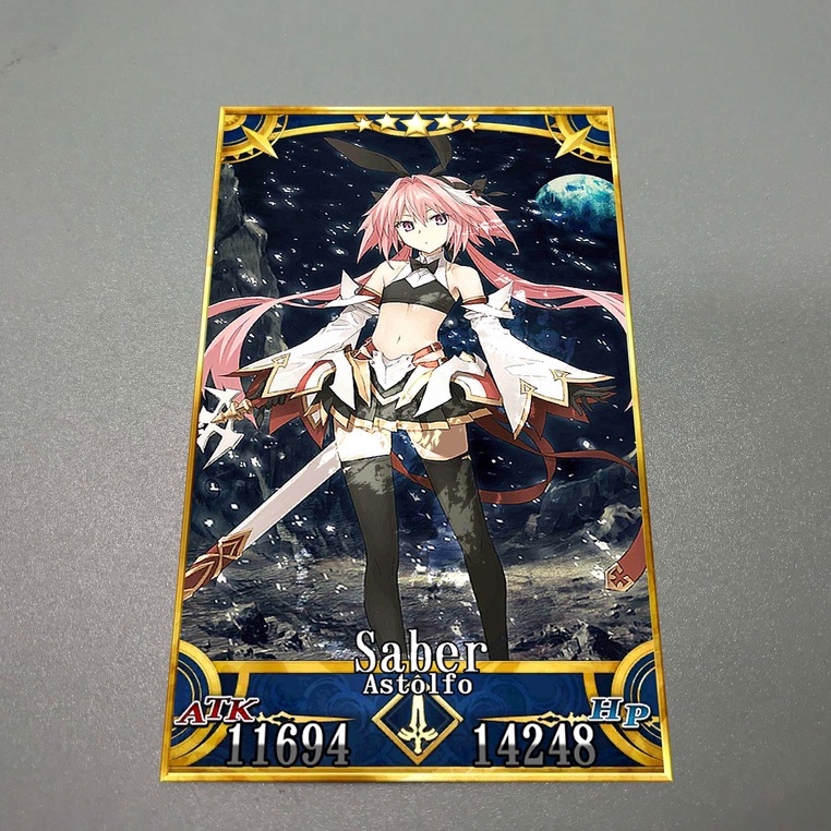 Thẻ bài custom card bánh xốp anime Fate/Grand Order FGO để sưu tầm tự chọn Astolfo