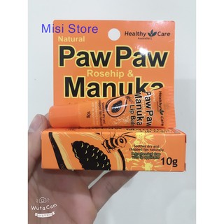 Son Dưỡng Môi Manuka Paw Paw Rosehip & Manuka Lip Balm 10gr (dạng tuýp)
