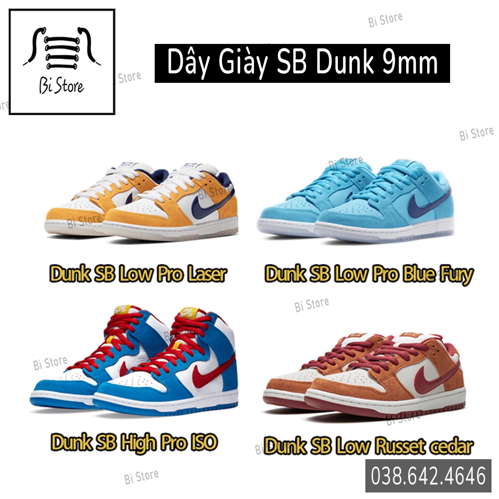 Dây Giày Oval SB Dunk Bản 9mm Thay Thế