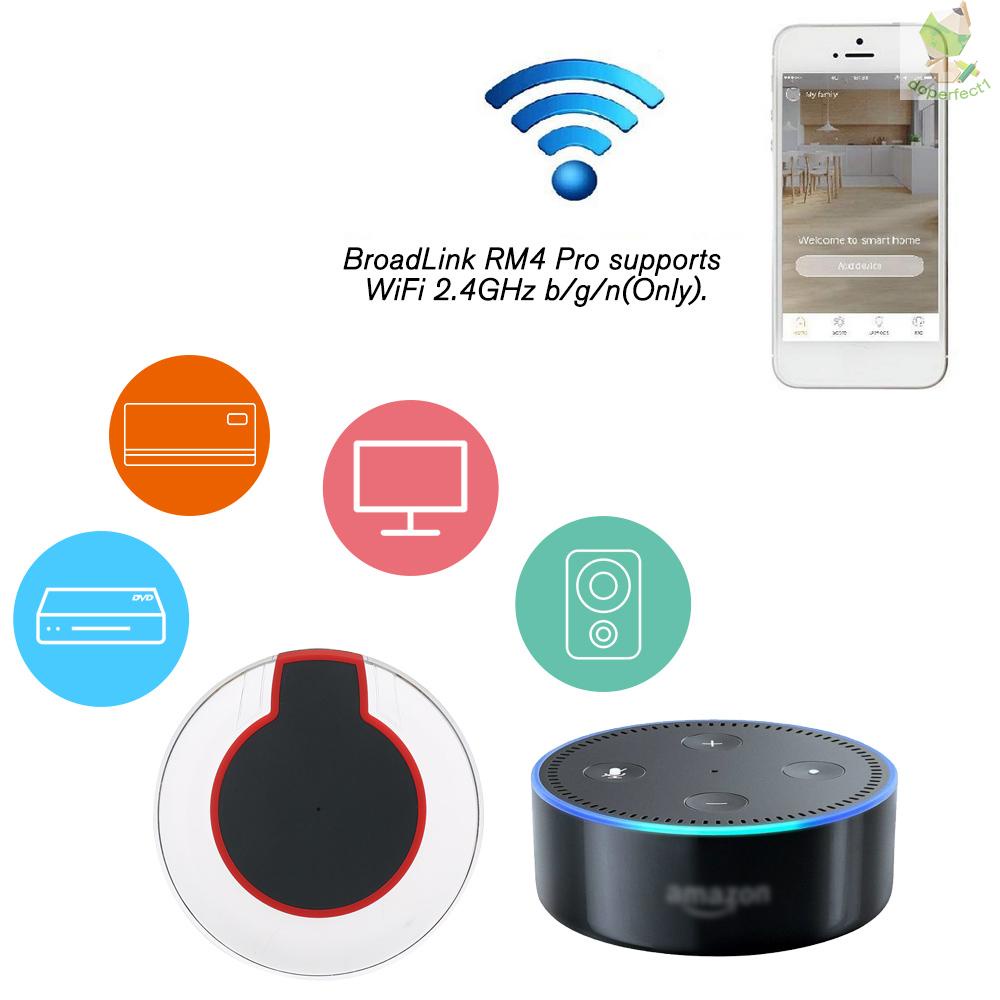 WiFi-IR Remote IR Control Hub Wi-Fi(2.4Ghz) Enabled Infrared Universal Remote Controller For Air Conditioner TV DVD Using Tuya Smart Life APP Compatible with Alexa Google Home IFTTT Voice Control
