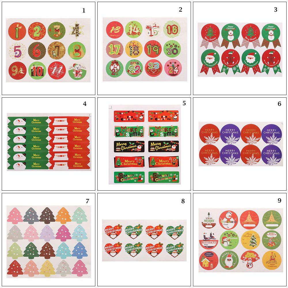 Bộ 5 Sticker Dán Trang Trí Giáng Sinh Đẹp Mắt