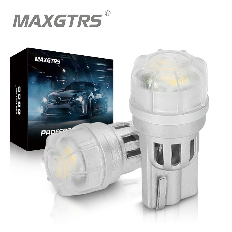 Set 2 Đèn Led  MAXGTRS  T10 194 168 Led W5W 3020 Ánh Sáng Trắng / Đỏ Cho Ô Tô