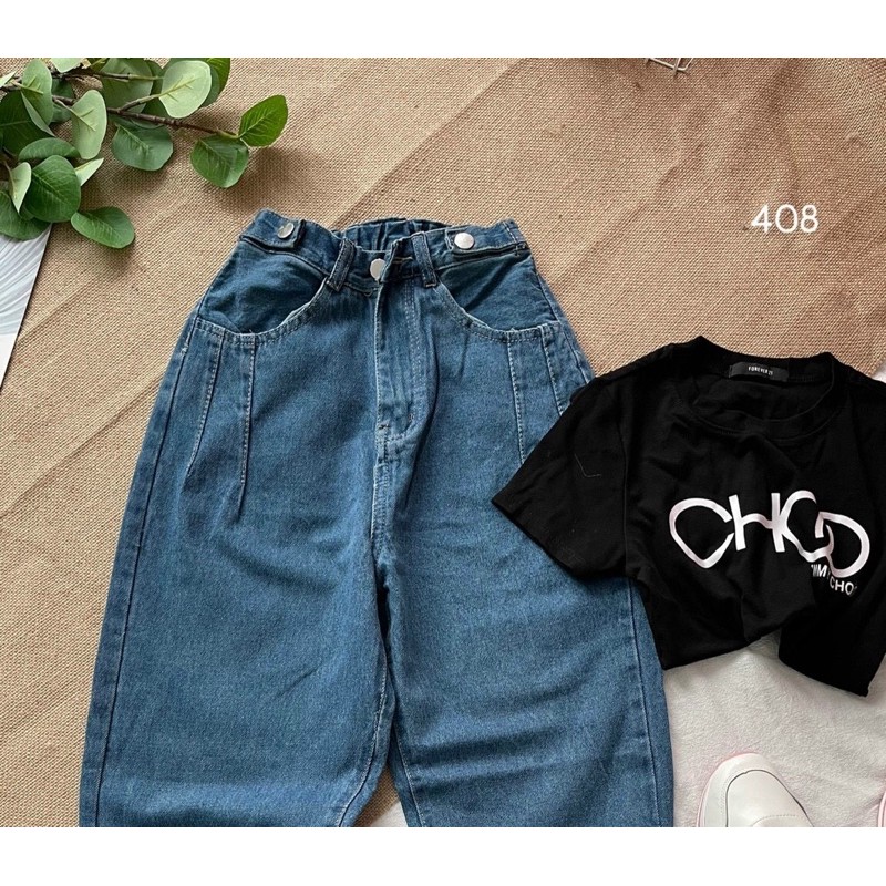 QUẦN JEAN BAGGY NỮ CẠP CAO LƯNG THUN CÀI NÚT ỐNG QUẦN CÁ TÍNH MS 2163 [CLIP THẬT] [FREESHIP] hàng loại 1, VẢI DÀY | BigBuy360 - bigbuy360.vn