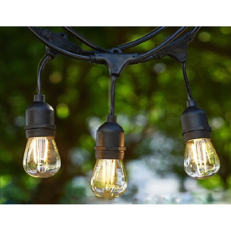 Đèn ngoài trời 5m - 10đui, 10m, 20 đui Dây đui ngoài trời chống nước