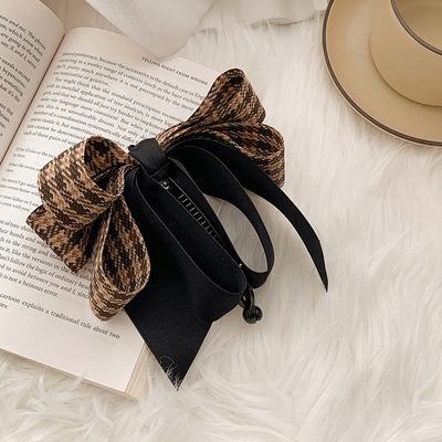 Kẹp Tóc Màu Đen Thiết Kế Dạng Dọc Kẹp Hình Bướm Dành Cho Nữ