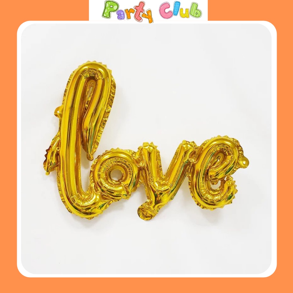Bóng chữ Love liền - bóng trang trí tiệc cưới