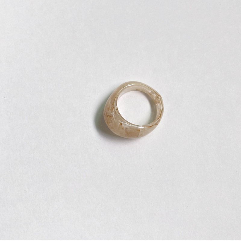 Nhẫn Chất Liệu Bằng Nhựa Acrylic Đơn Giản Cá Tính Thời Trang Hàn Quốc