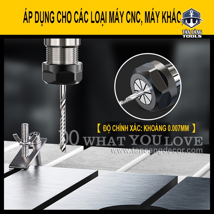 Collet CNC Huhao ER20 ( Nhiều Cỡ Kẹp )