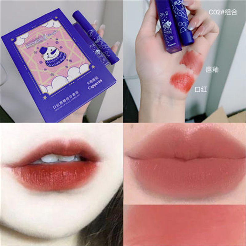 Set 2 son môi lâu trôi dưỡng ẩm chất lượng cao | BigBuy360 - bigbuy360.vn