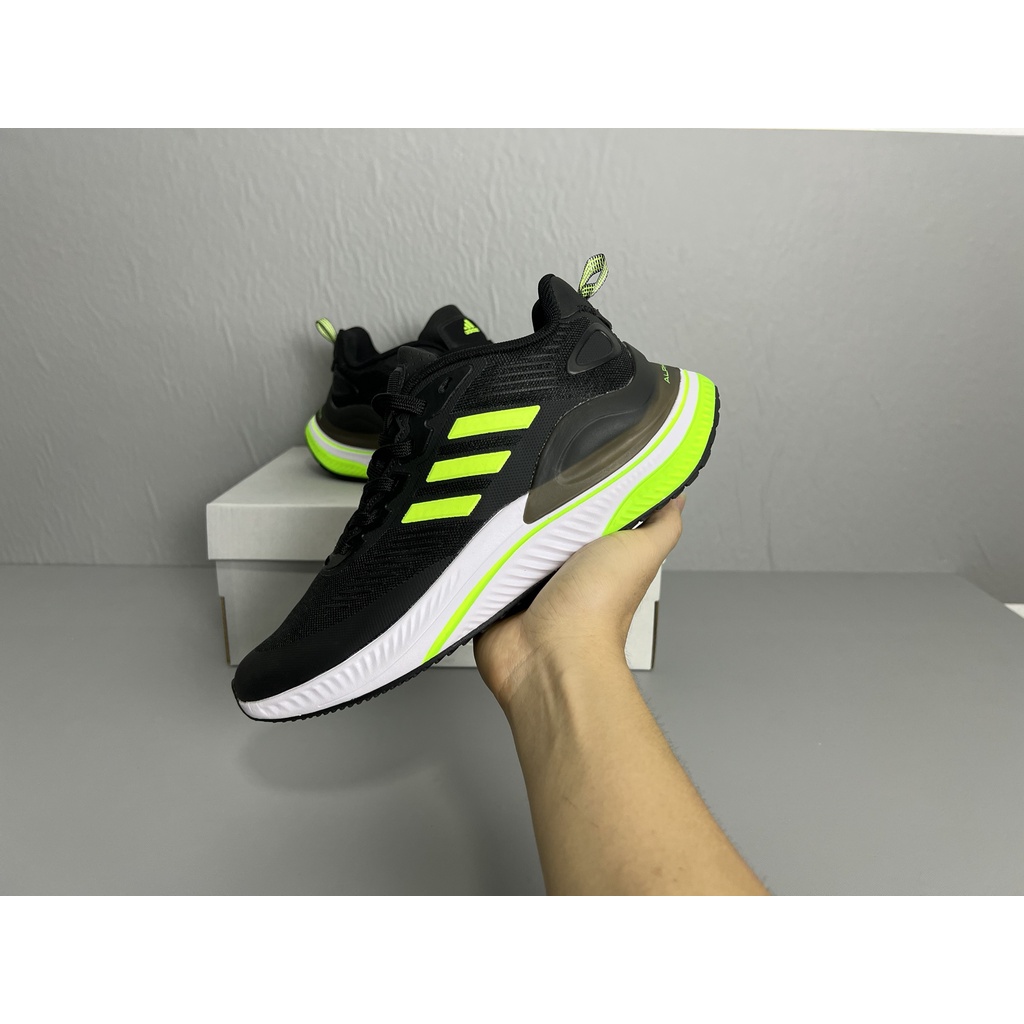 Giày Thể Thao Nam Adidas Aphamax Bản Mới Nhất 2021 - Phiên Bản Đen Xanh