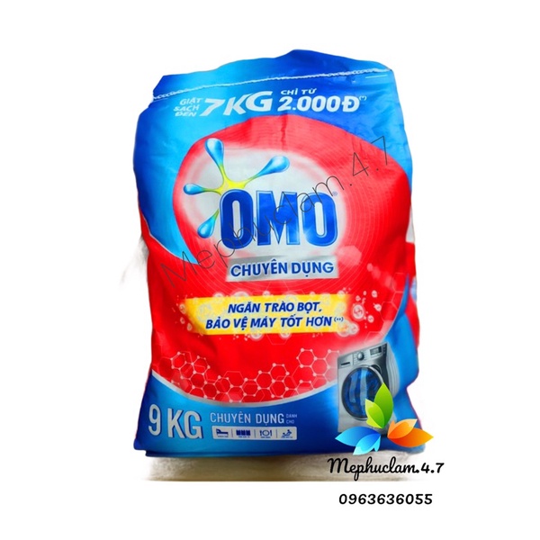 Bột giặt Omo chuyên dụng gói lớn 9kg siêu tiết kiệm cho khách sạn, nhà hàng, tiệm giặt là, bệnh viện, trường học...