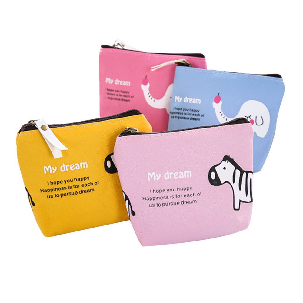 Ví In Hình Động Vật Ngựa Vằn Nhiều Màu Dễ Thương Cho Bé